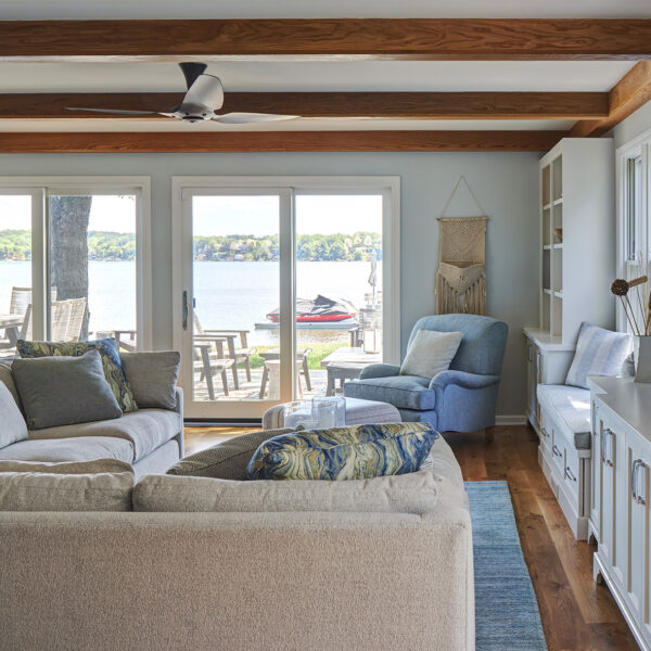 view to lake from great room
