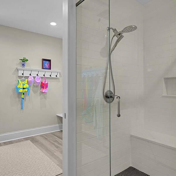 pool-house-shower small shower in pool house