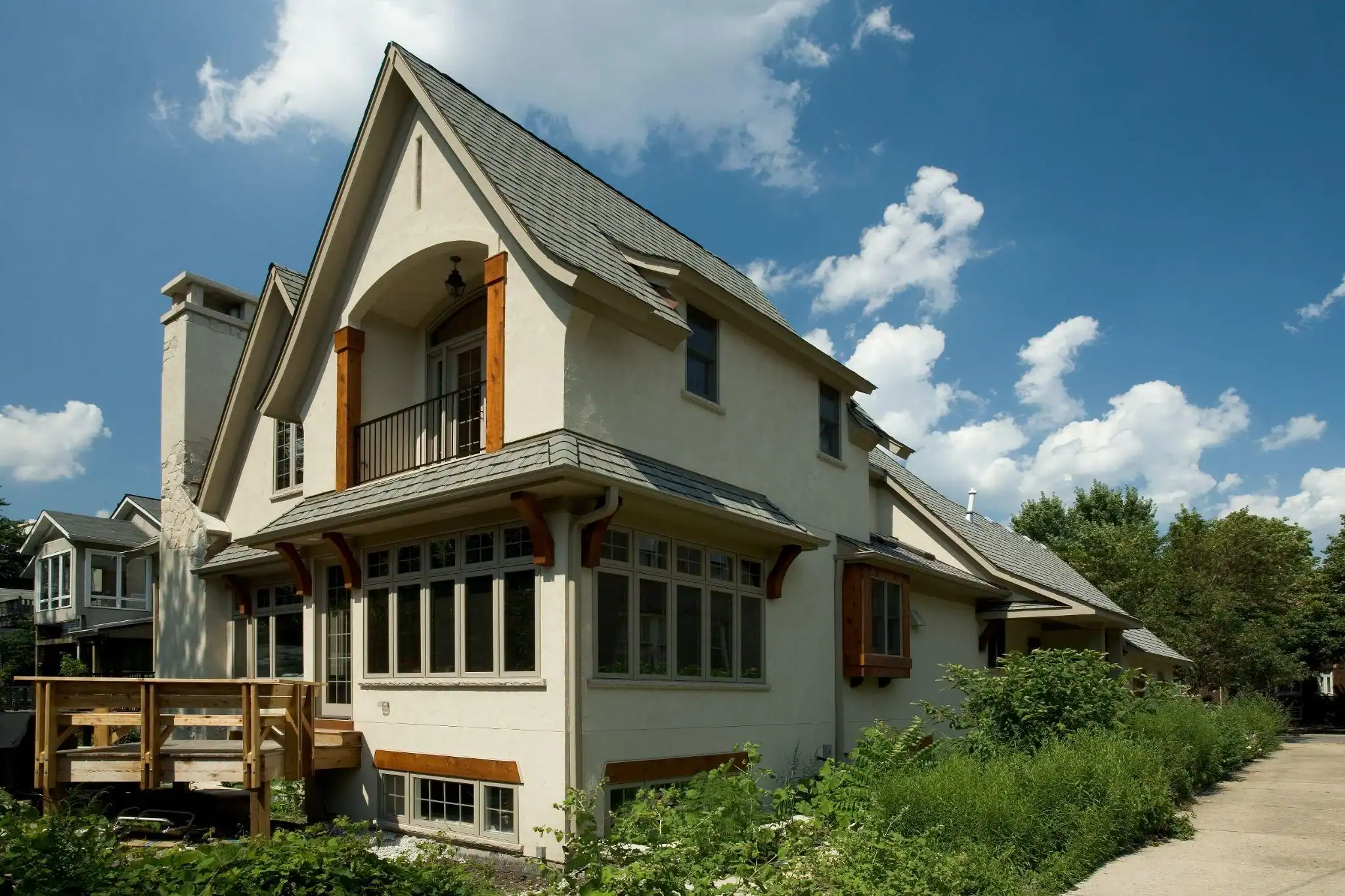 Picture of a finished exterior from the custom home building process Picture of a finished exterior from the custom home building process